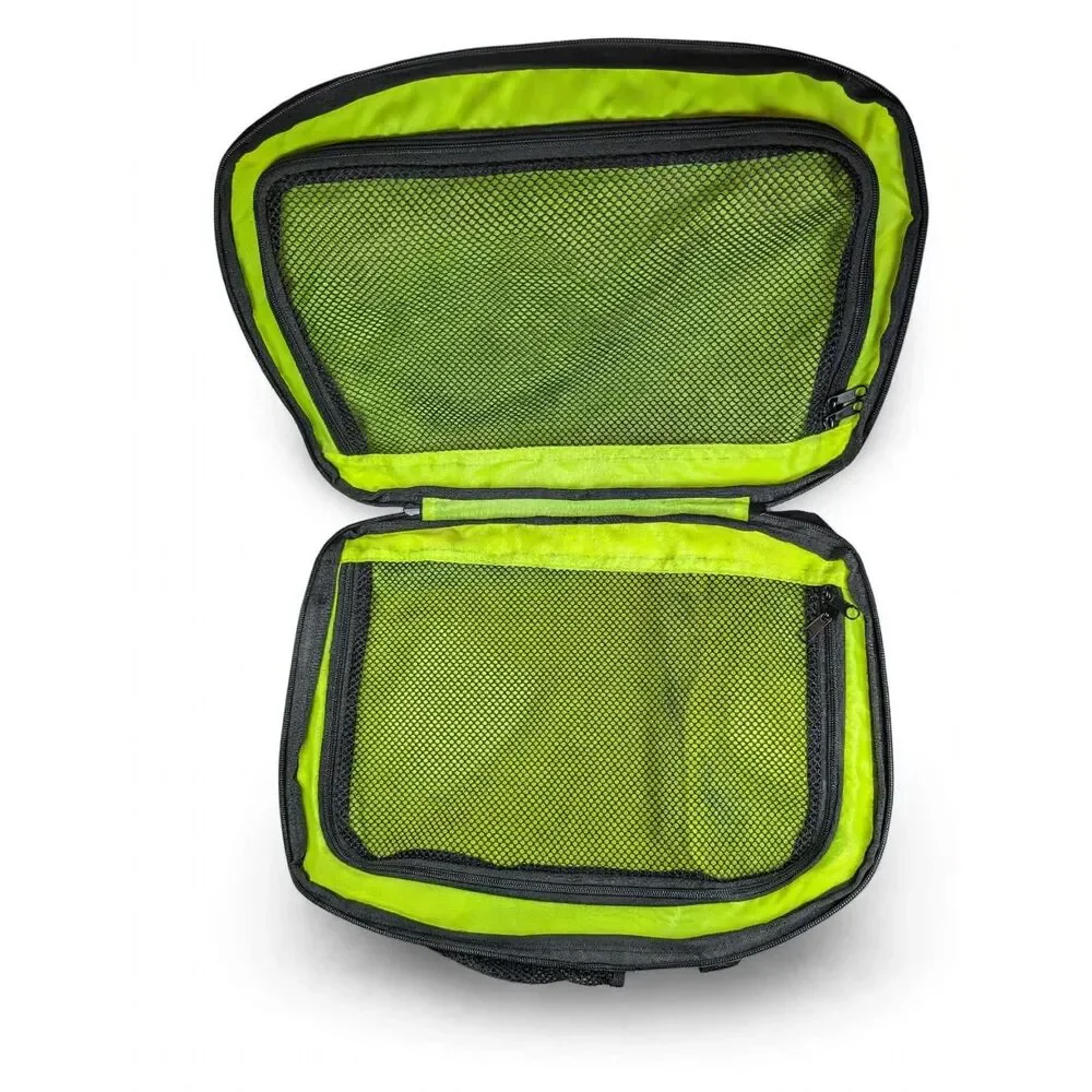 BiKASE Waterproof Bicycle Rack Trunk Bag Gray Neon Yellow Used Excellent